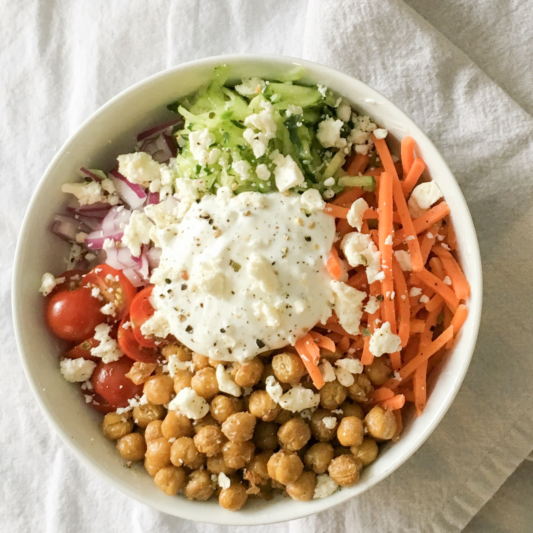 Greek Chickpea Salad – Sweet Girl Eats